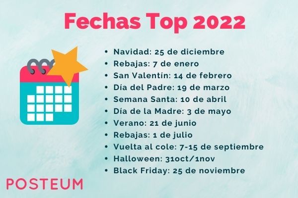 Calendario de marketing 2022 para tus redes sociales