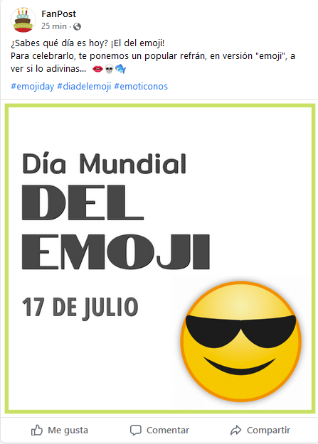 Día del Emoji - Facebook para peluquerías