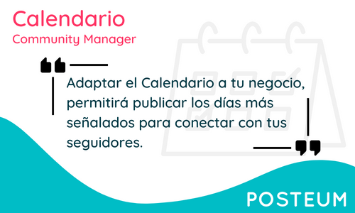 Calendario de Marketing, Community Manager o Social Media