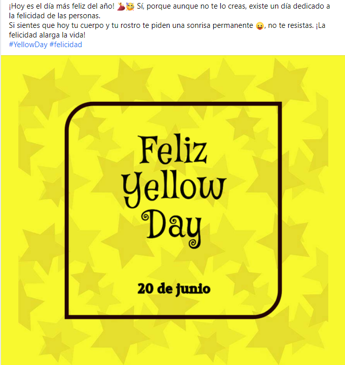 Yellow Day - Publicación POSTEUM