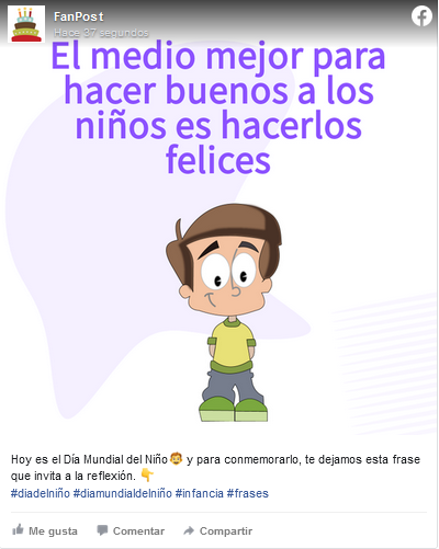 Día del Niño en redes sociales