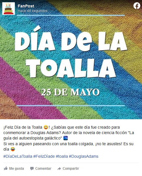 Día de la Toalla Facebook POSTEUM 2