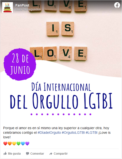 Día del Orgullo LGTBI Publicación POSTEUM