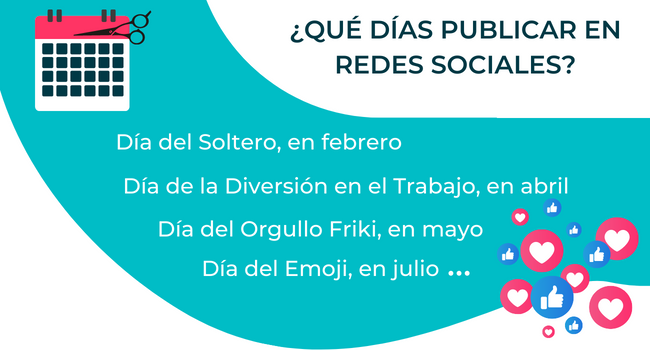 Fechas curiosas para compartir en redes sociales