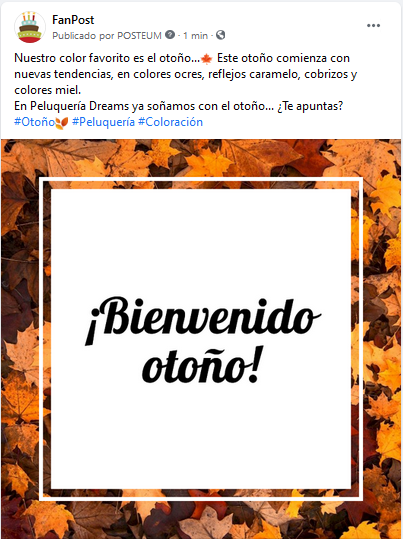 Llegada del otoño - Peluquerías