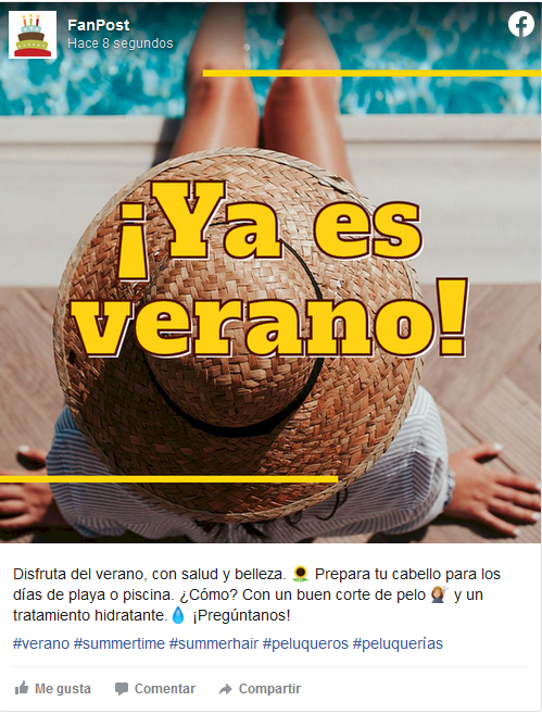 Verano en redes sociales Post POSTEUM