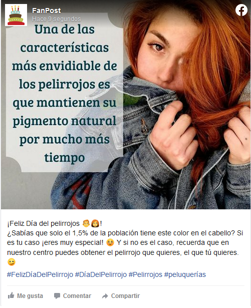 Día del Pelirrojo Facebook POSTEUM 2