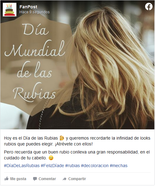 Día de las Rubias Facebook POSTEUM 2