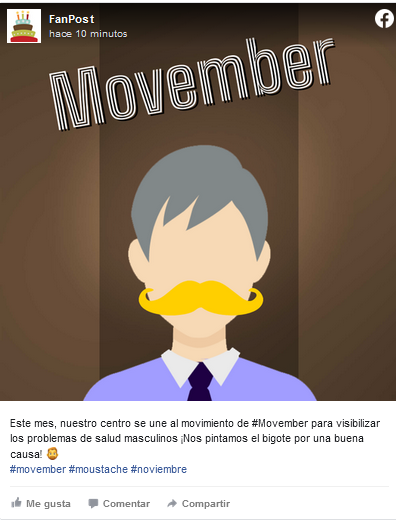 Movember Post Facebook