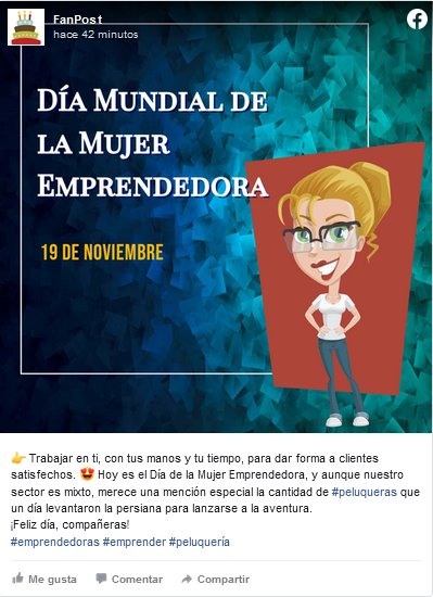 Día de la Mujer Emprendedora - Peluquera