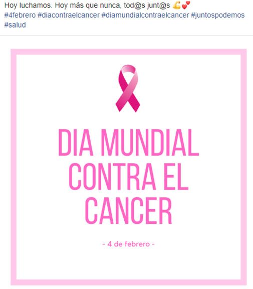Dia Mundial del Cancer audiencia